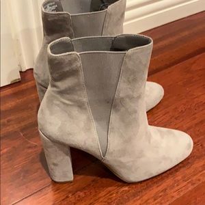 Steve Madden grey booties! Suede